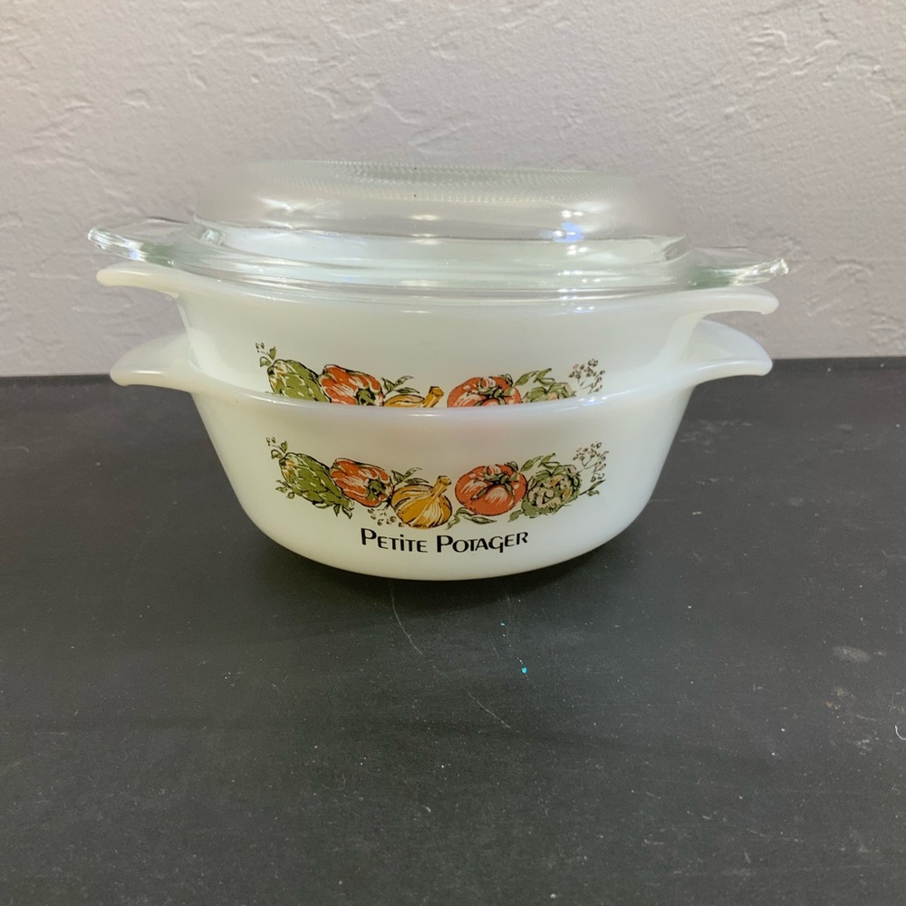 Set of 2 Fire King Petite Petite Potager Vintage